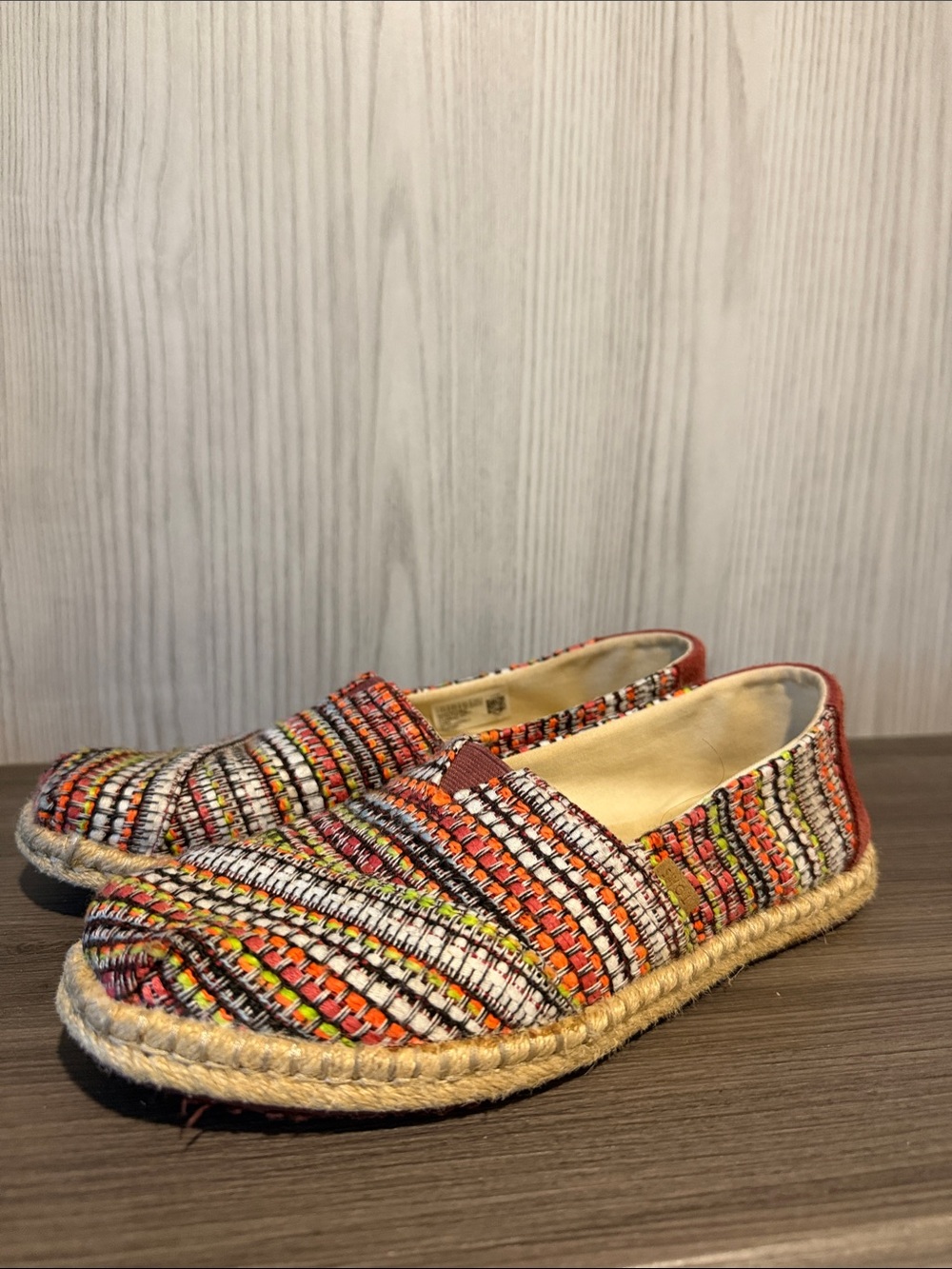 Toms Multicolor Woven Espadrille Slip-On